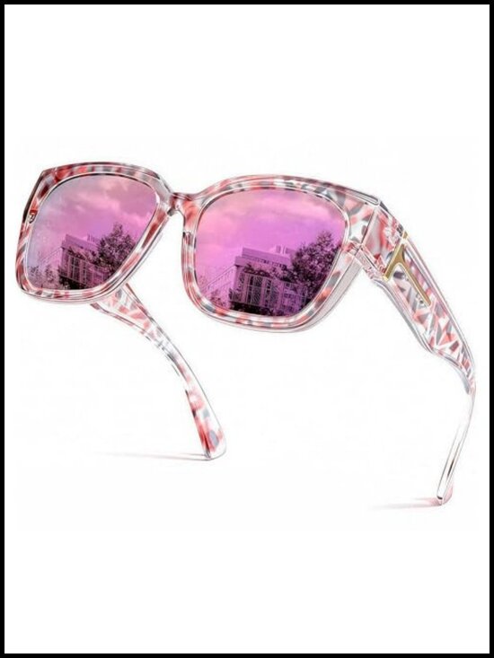 Fit Over Glasses Polarized Mirrored Sunglasses Oversized Square UV400 main image 4